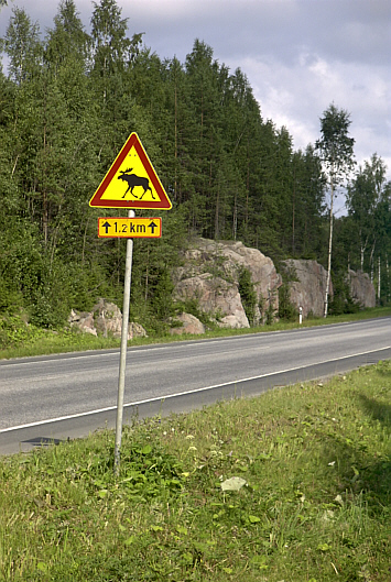 Schild in Finnland